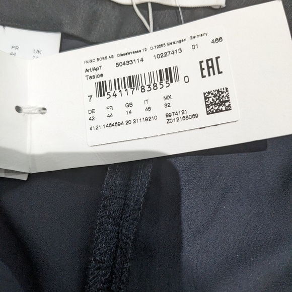 BNWT Hugo Boss AG Tasice Floral Lace Pattern Trousers - Size 10 - Picture 7 of 10